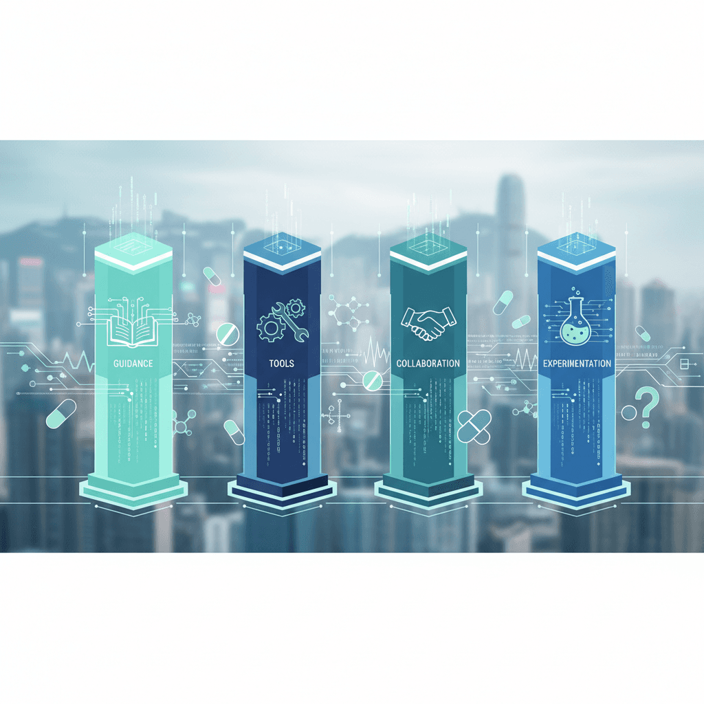 Illustration of the European medicines regulatory network embracing AI responsibly