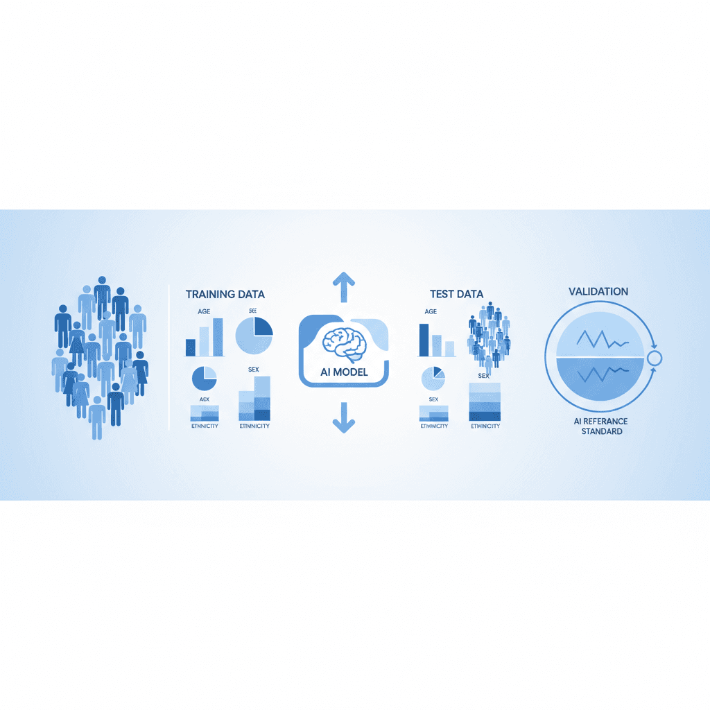 Clinical datasets representing diverse patient populations for AI validation